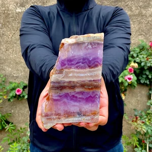 431G Amatista Natural Ágata Cristal Rebanada Curación Gran Espécimen - Imagen 1 de 13