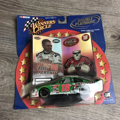Winners Circle Double Platinum Bobby Labonte #18 Collector Cards Car Coca Cola K - Image 1 of 2