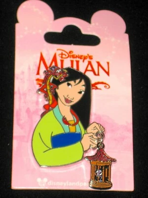 Prendedor raro DLP París exclusivo de Disney ✿ Linterna de dragón Mulan Cri-Kee Cricket Mushu Foto 1 de 4