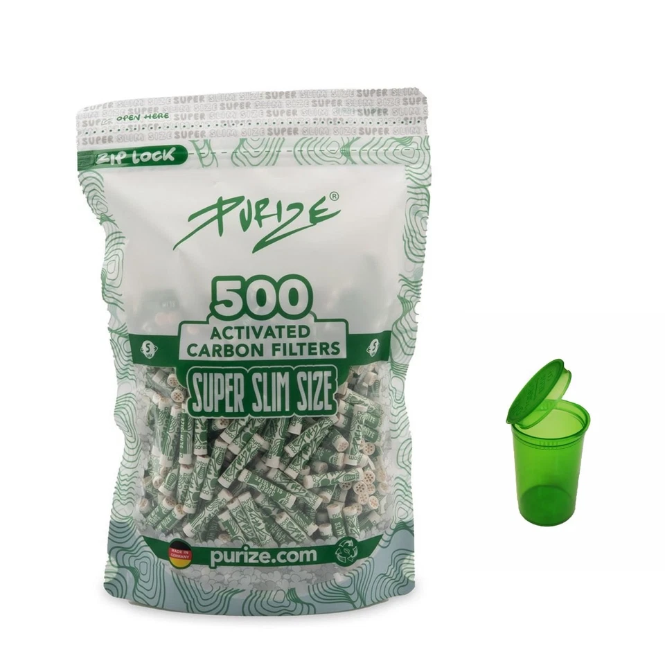 Filtro ai carboni attivi 500 PURIZE Super Slim Size 5mm e contenitore da giorno - Immagine 1 di 1