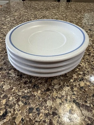 Set Of 4 Vintage Pfaltzgraff Yorktowne Blue Pattern 6.5" Saucer Plates Retired - Image 1 of 4