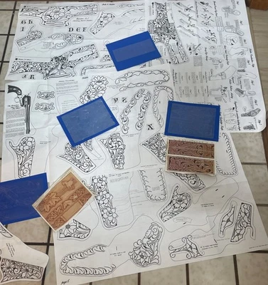 Patrones de buscadero de cuero tandy, ayudas artesanales y cinturón y fundas de calco - Imagen 1 de 4