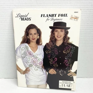 1993 Flashy Foil for Beginners Traceable and Iron On Pattern Book Plaid #8862 - Picture 1 of 8