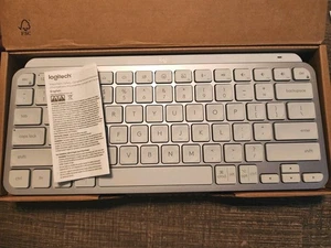 Logitech MX Keys Mini For Mac Minimalist Wireless Illuminated Keyboard Pale Gray - Picture 1 of 9