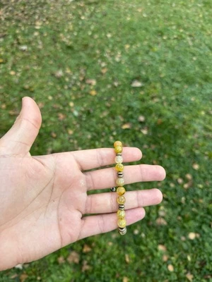 Handgefertigtes Gelb-Citrin Naturstein Armband – Verstellbar – Unisex - Bild 1 von 4