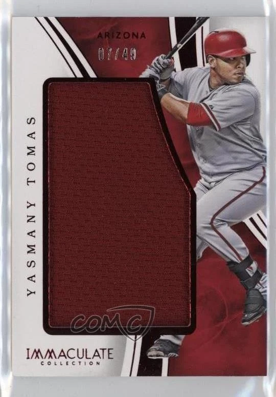 2016 Panini Immaculate Immaculate Standard Red /49 Yasmany Tomas #ISD-YT - Image 1 of 2