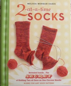 2 AT A TIME SOCKS Knit Two at Once on Circular Needle 17 Patterns Knitting Book - Imagen 1 de 12