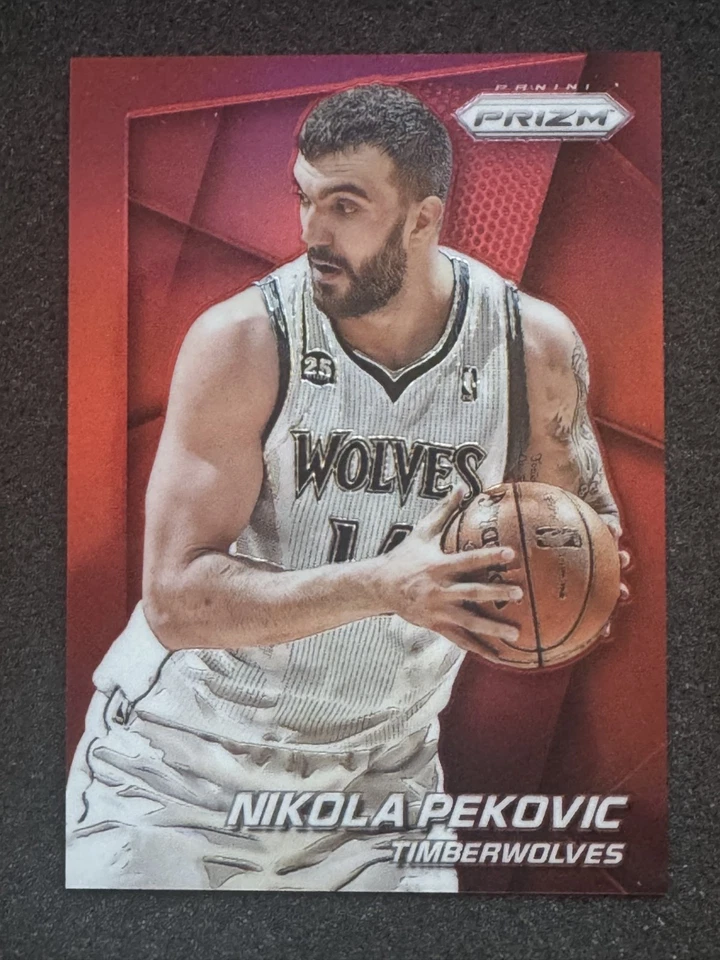 2014-15 Prizm RED 11/49 Nikola Pekovic #70 Minnesota Timberwolves -RARE- - Image 1 of 2
