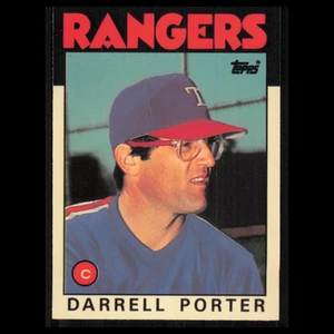 Darrell Porter #88T 1986 Tiffany Topps Traded Texas Rangers Baseball Card MLB NM - Picture 1 of 3