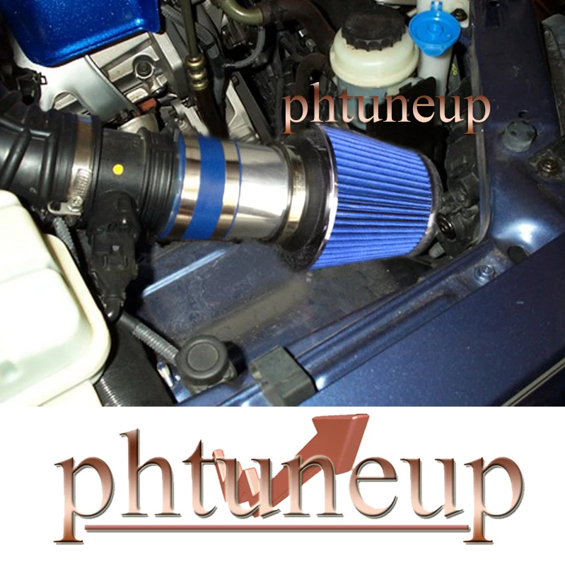 FIT 2003 2004 2005 2006 KIA SORENTO 3.5 3.5L EX/LX AIR INTAKE KIT SYSTEMS BLUE - Image 1 of 1