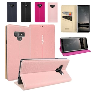 For samsung galaxy note 9 Leather Case+2 Card Slot Flip Holder Protective Cover - Picture 1 of 32
