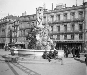 MONTPELLIER 1900 - 5 Négatifs Verre 9 x 8 - Commerces Tramway Hérault - VC 70 - Picture 1 of 5