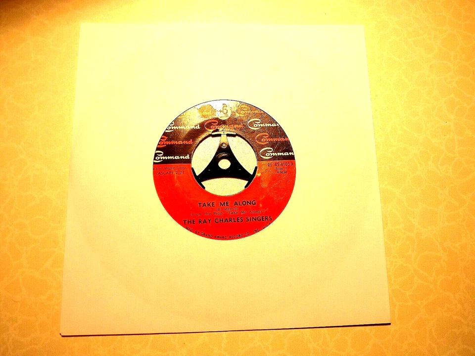 45rpm vinyl Record.......The Ray Charles Singers...Take Me Along...Northern Soul - Image 1 of 1