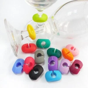 Silicone Red Wine Glass Marker Creative Drinking Glass Identification Cup Lab!xh - Imagen 1 de 10
