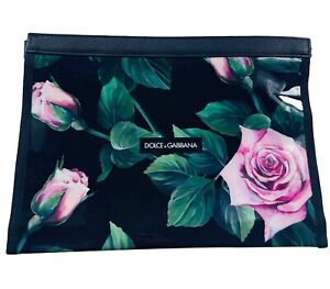 DOLCE & GABBANA Multicolor Tropical Rose Dustbag Cover Clutch Bag 28cm x 20cm