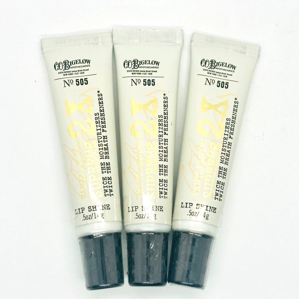 Bath & Body Works Co Bigelow Vanillamint Supreme 2x Lip Shine Gloss 505