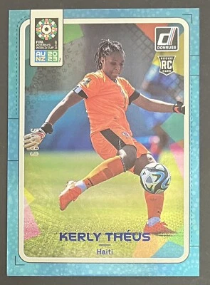 Kerly Theus 2023 Donruss FIFA Women's World Cup BLUE FOIL Rookie #75 /299 HAITI - Image 1 of 4