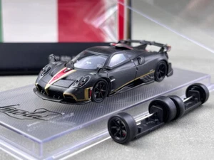 EY CM 1:64 Black Carbon Gold Imola Racing Sport Model Diecast Collect Car - Picture 1 of 9