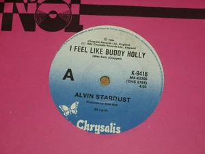 ALVIN STARDUST *OZ 1st Press 7" 45 ' I FEEL LIKE BUDDY HOLLY ' 1984 VGC+ - Picture 1 of 2