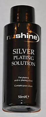 Silver Plating Solution 50ml - Restore Your Items With Real Silver • 12.11£