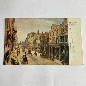 Vintage UK Postcard Eastgate Street, Chester Circa 1900s - Picture 1 of 2