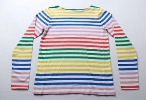 Boden Girl's Long Sleeve Ella Breton Shirt CA4 Multi Stripe Size 10-11Y - Picture 1 of 4