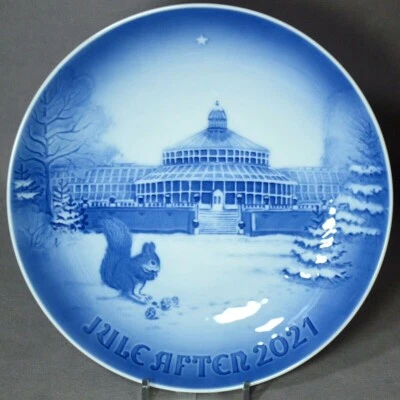 BING & GRONDAHL 2021 Christmas Plate B&G -- BOTANICAL GARDEN New in Box!