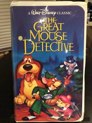 The Great Mouse Detective (VHS, 1992) Black Diamond Clamshell VHS Walt Disney - Image 1 of 4