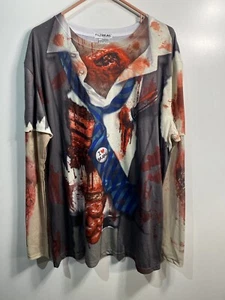 Faux Real Herren Zombie Langarm Hemd Gr. XL Extra Large - Bild 1 von 4