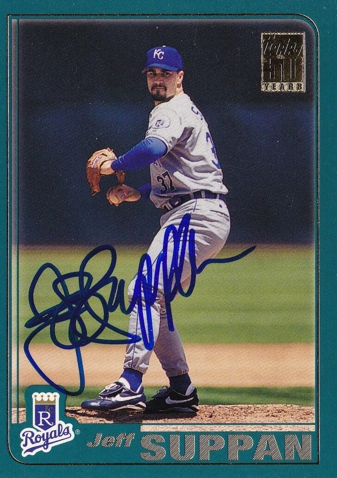 JEFF SUPPAN KANSAS CITY ROYALS SIGNED AUTOGRAPHED 2001 TOPPS CARD #149 MLB - Image 1 of 1