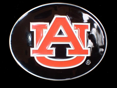 AUBURN UNIVERSITY TIGERS LOGO BELT BUCKLE SISKIYOU PEWTER NEW! Cover