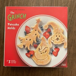 WILLIAMS SONOMA The Grinch Set Of 3 Silicone Pancake Molds - Picture 1 of 6