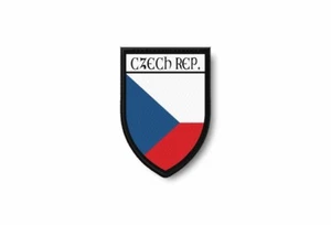 PATCH PATCHES EMBLEM IRON ON GLUE PRINT FLAG world crest czech republic - Bild 1 von 1