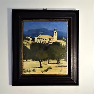 Neal Worley original oil painting Es Carritxo 93 Mallorca Spain signed frame art - Picture 1 of 6