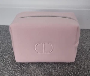 DIOR Pink Makeup Cosmetic Travel Bag Case Pouch - Soft Fabric NEW - Picture 1 of 5