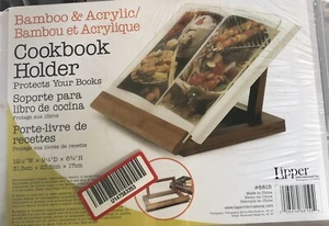Lipper International Bambus/Acryl Kochbuchhalter, braun - Bild 1 von 2