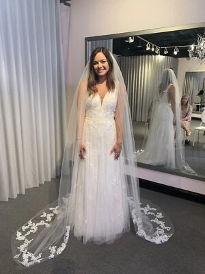 Used Stella York Wedding Dress - Altered To Size 6 - Image 1 of 4