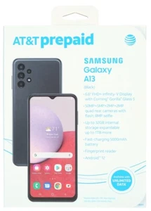 ATT AT&T Samsung Galaxy A13 LTE 32GB Prepaid Smartphone Brand New Factory Sealed - Afbeelding 1 van 8