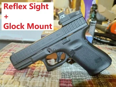 ADE ADVANCED OPTICS Ade RD3-006B GREEN Dot Sight + D1 PLATE-GLOCK 17 19 20 22 26 ect pistol handgun