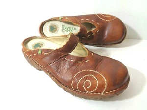 Zuecos sin cordones EL NATURALISTA EU 38 US 8M Yggdrasil de cuero marrón ESPAÑA - Imagen 1 de 10