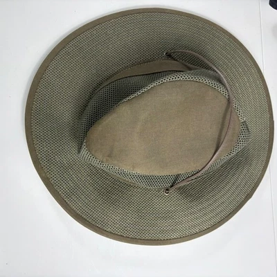 Henschel Hat Co. USA Large Olive Green Mesh Wide Brim Sun Hat Outdoor - Image 1 of 4