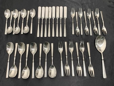 DANSK ANVIL Stainless Steel Flatware Quistgaard Silverware Set JAPAN MCM 38 Pcs - Image 1 of 4
