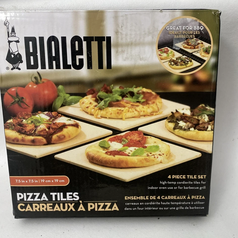 Juego de 4 Azulejos para Pizza Bialetti Caja Abierta Nueva. V44 Foto 1 de 1
