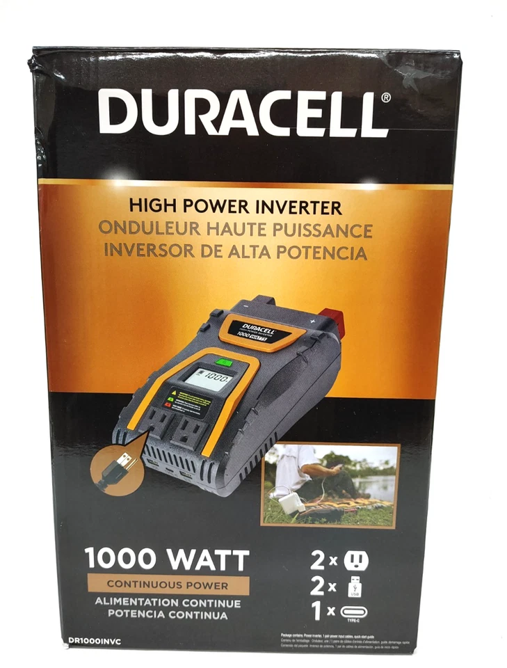 DURACELL HIGH POWER INVERTER 1000 WATT #1567291 NEW SEALED - Image 1 of 4