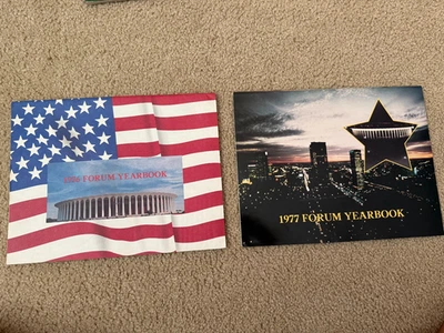 1976 and 1977 LOS ANGELES Forum YEARBOOK - Lakers Kareem Kings RARE - Image 1 of 3