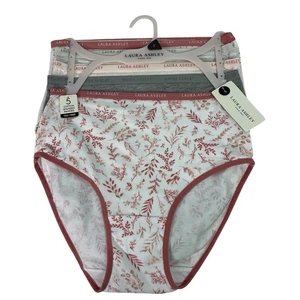 Laura Ashley Women’s Panties Sz Small Pkg/5 Briefs Tag Free Multi Colors - Picture 1 of 7