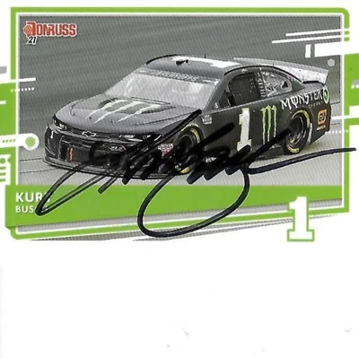 KURT BUSCH SIGNED 2021 PANINI DONRUSS RACING #41 - NASCAR - Image 1 of 2