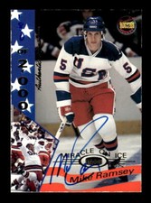 1995 Signature Rookies Miracle on Ice Signatures #27 Mike Ramsey Auto - NM