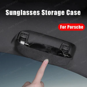 Fits For Porsche Cayenne Paramera Series Car Sunglasses Glasses Case Storage Box - Picture 1 of 19