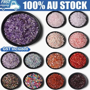 100G Natural Crystal Chips Rose Quartz Gemstone Tumbled Crystal Chips Mini Bulk - Picture 1 of 30